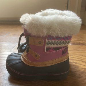 Faux Fur Lined Sweater Top Duck Boots London Fogg